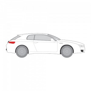 Alfa Romeo Brera – perforoitu tummennuskalvo