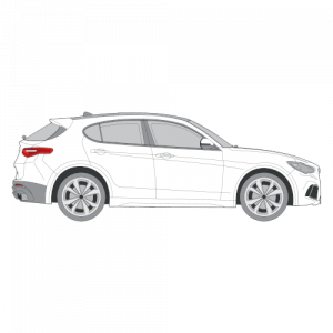 Alfa Romeo Stelvio – perforoitu tummennuskalvo