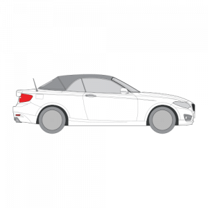 BMW 2-Sarjan Cabriolet – perforoitu tummennuskalvo