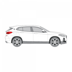 BMW X2 – perforoitu tummennuskalvo