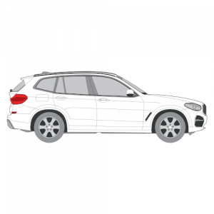 BMW X3 – perforoitu tummennuskalvo