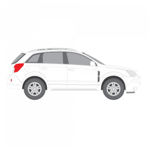 Chevrolet Captiva – perforoitu tummennuskalvo