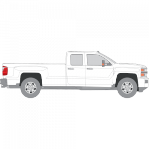 Chevrolet 2500/3500HD Crew Cabin – perforoitu tummennuskalvo