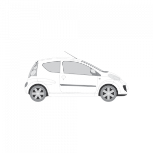 Citroen C1 3-ovinen – perforoitu tummennuskalvo