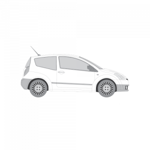 Citroen C2 – perforoitu tummennuskalvo