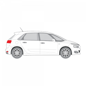 Citroen C4 Picasso – perforoitu tummennuskalvo