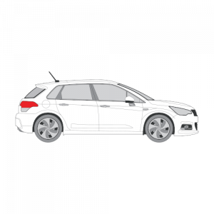Citroen C4 5-ovinen – perforoitu tummennuskalvo