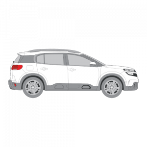 Citroen C5 Aircross – perforoitu tummennuskalvo
