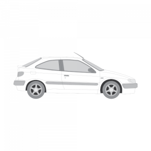 Citroen Xsara Coupe – perforoitu tummennuskalvo