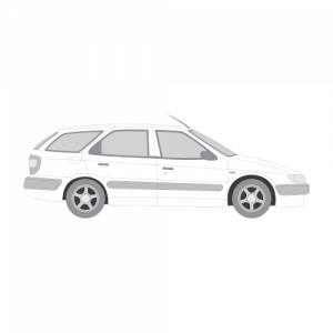 Citroen Xsara farmari – perforoitu tummennuskalvo