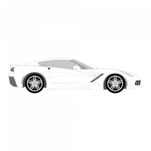 Chevrolet Corvette Coupe – perforoitu tummennuskalvo
