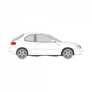 Daewoo Lanos 3-ovinen – perforoitu tummennuskalvo