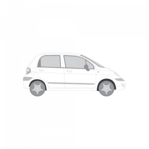 Daewoo Matiz 5-ovinen – perforoitu tummennuskalvo