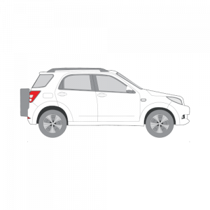 Daihatsu Terios – perforoitu tummennuskalvo