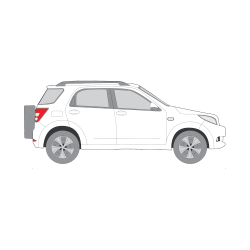 Daihatsu Terios – perforoitu tummennuskalvo