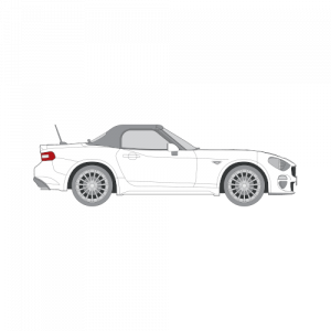 Fiat 124 Spider – perforoitu tummennuskalvo