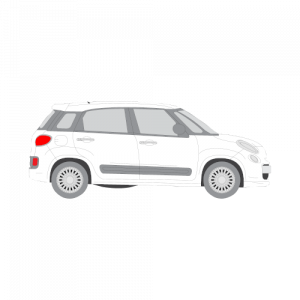 Fiat 500L 5-ovinen – perforoitu tummennuskalvo