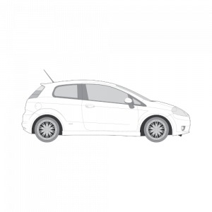 Fiat Grande Punto 3-ovinen – perforoitu tummennuskalvo