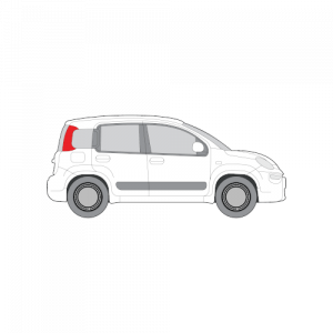 Fiat Panda – perforoitu tummennuskalvo