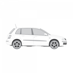 Fiat Stilo 5-ovinen hatchback – perforoitu tummennuskalvo