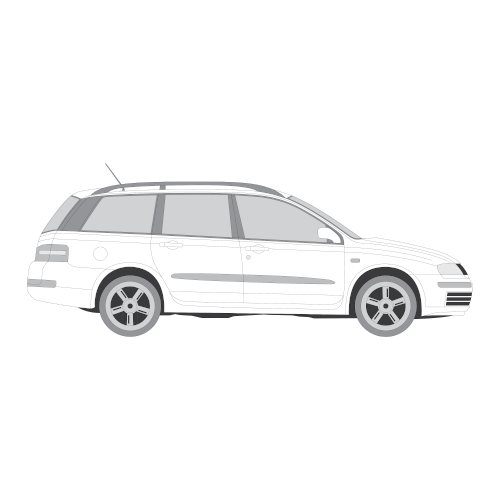 Fiat Stilo farmari – perforoitu tummennuskalvo
