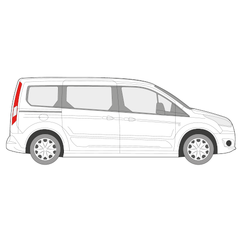 Ford Tourneo (useita malleja) – perforoitu tummennuskalvo