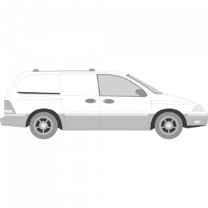 Ford Windstar (1-liukuovi) – perforoitu tummennuskalvo
