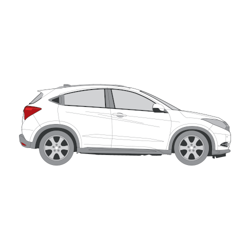 Honda HR-V – perforoitu tummennuskalvo