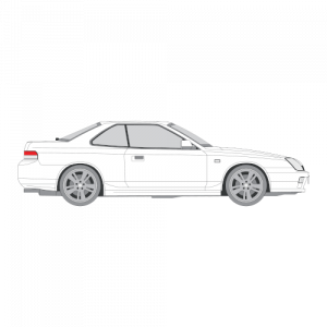 Honda Prelude 3-ovinen – perforoitu tummennuskalvo