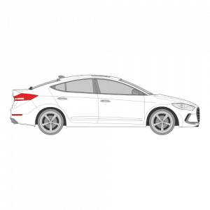 Hyundai Elantra sedan – perforoitu tummennuskalvo