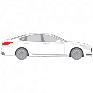 Hyundai Genesis sedan – perforoitu tummennuskalvo