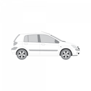 Hyundai Getz 5-ovinen – perforoitu tummennuskalvo