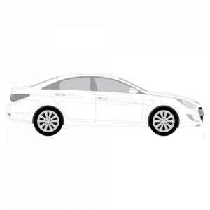 Hyundai Sonata Hybrid – perforoitu tummennuskalvo
