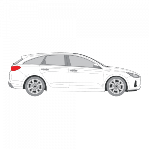 Hyundai i30 farmari – perforoitu tummennuskalvo
