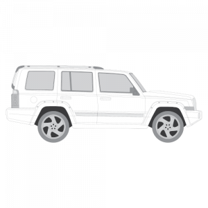 Jeep Commander – perforoitu tummennuskalvo