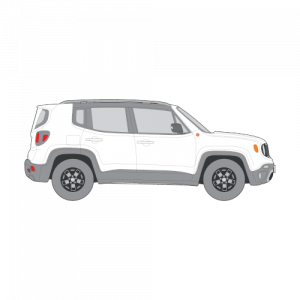 Jeep Renegade – perforoitu tummennuskalvo