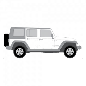 Jeep Wrangler 5-ovinen – perforoitu tummennuskalvo