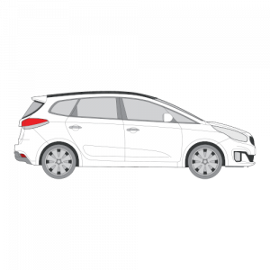 Kia Carens – perforoitu tummennuskalvo