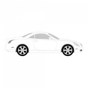 Lexus SC 400 3-ovinen – perforoitu tummennuskalvo