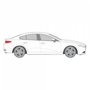 Mazda 3 sedan – perforoitu tummennuskalvo