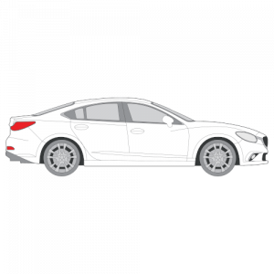 Mazda 6 sedan – perforoitu tummennuskalvo
