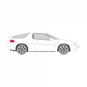 Mazda MX-3 – perforoitu tummennuskalvo
