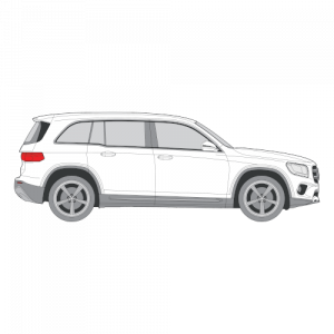 Mercedes-Benz GLB – perforoitu tummennuskalvo