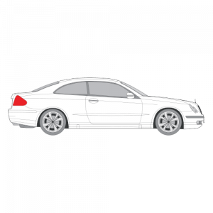 Mercedes-Benz CLK 3-ovinen – perforoitu tummennuskalvo
