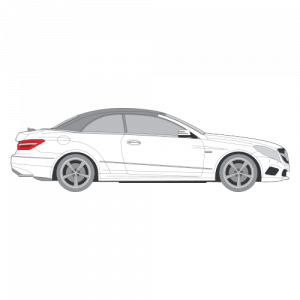 Mercedes-Benz E-Sarjan avoauto – perforoitu tummennuskalvo