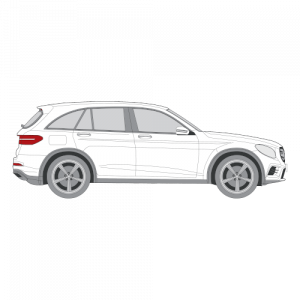 Mercedes-Benz GLC – perforoitu tummennuskalvo