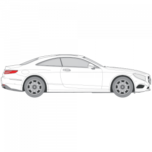 Mercedes-Benz S-Sarjan coupe – perforoitu tummennuskalvo