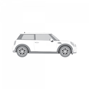 Mini Cooper hatchback 3-ovinen – perforoitu tummennuskalvo
