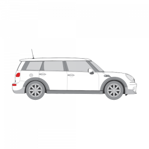 Mini Clubman 5-ovinen hatchback – perforoitu tummennuskalvo