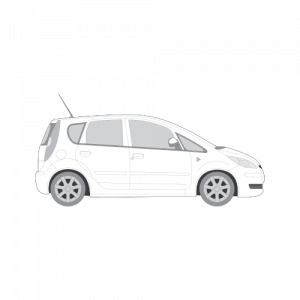 Mitsubishi Colt 5-ovinen hatchback – perforoitu tummennuskalvo
